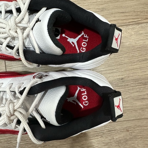 Nike Air Jordan 12 Low Golf  Cherry Shoe New Men’s 7  White And Red main image 4